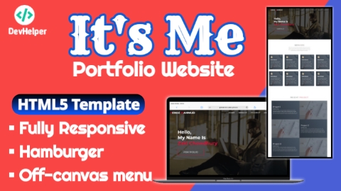 One Page Portfolio Website HTML5 Template